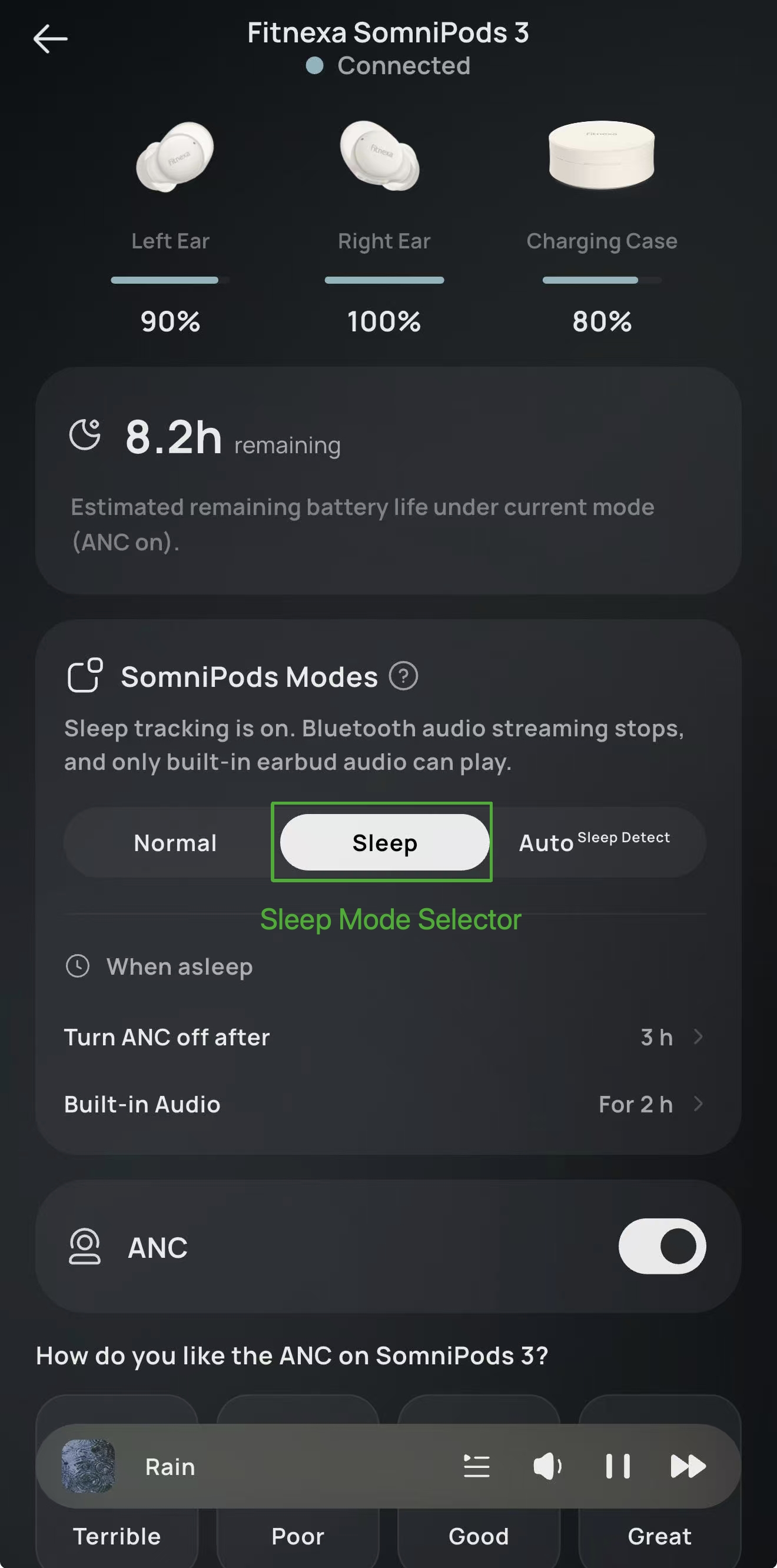 SomniPods 3 Sleep Mode